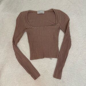 Urban Outfitters square neck ribbed top
